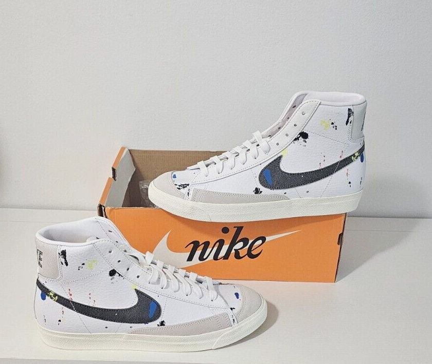 nike blazer mid 77 paint splatter